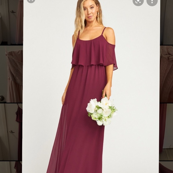 Show Me Your Mumu Caitlin dress in merlot - Picture 1 of 14